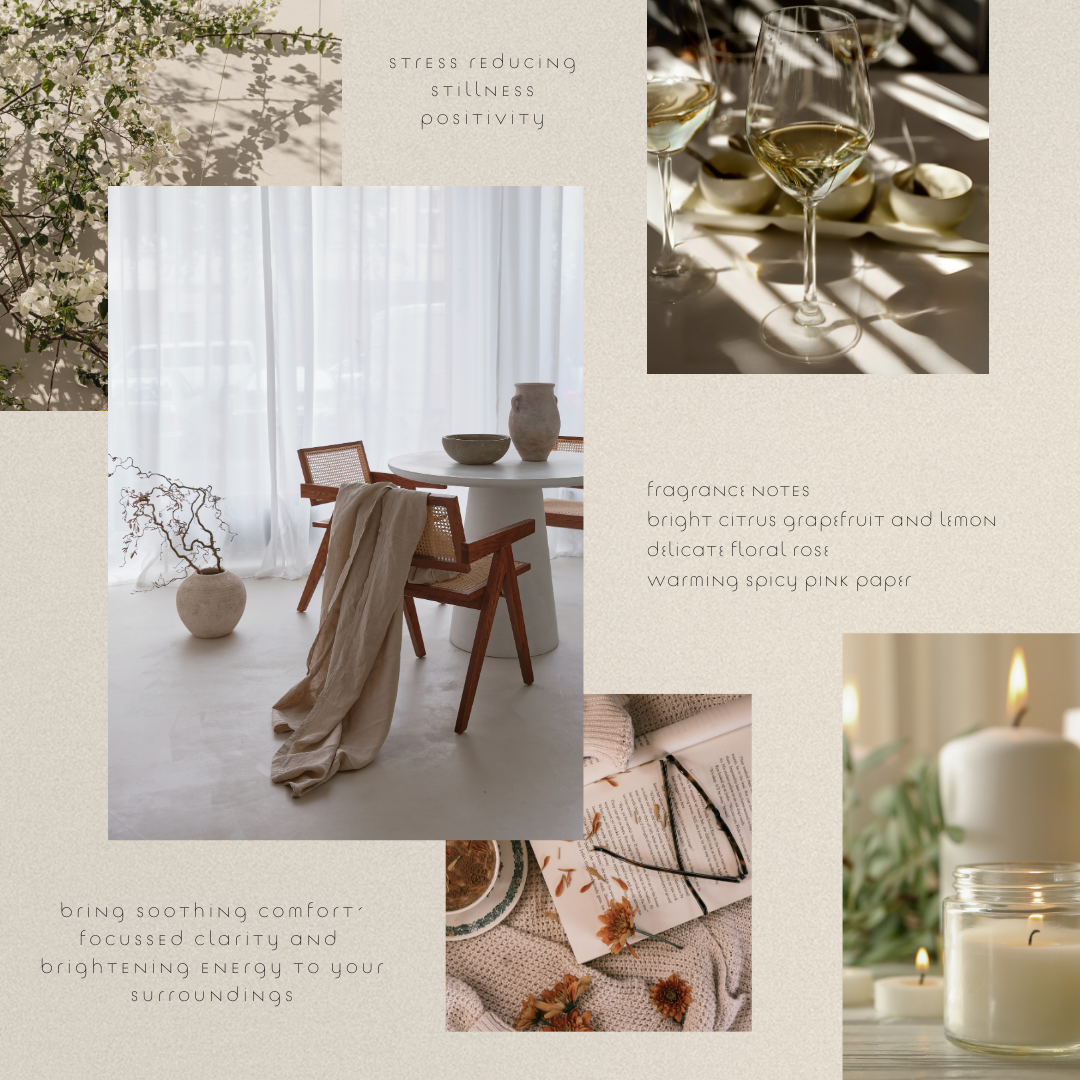 Grapefruit + Pink Pepper Scented Botanical Wax Air Freshener